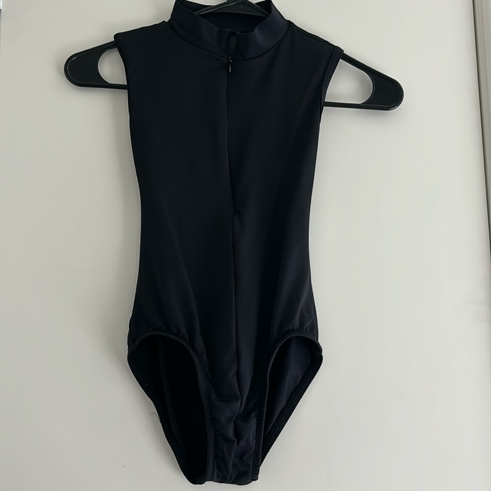 Suffolk Mock Turtleneck Leotard With Open Back - image 1